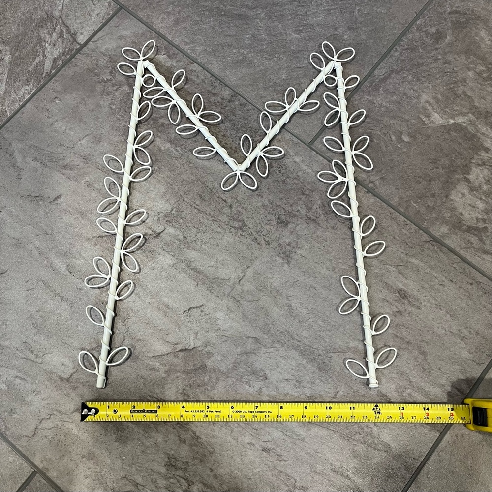 Decorative Metal Letter “M”